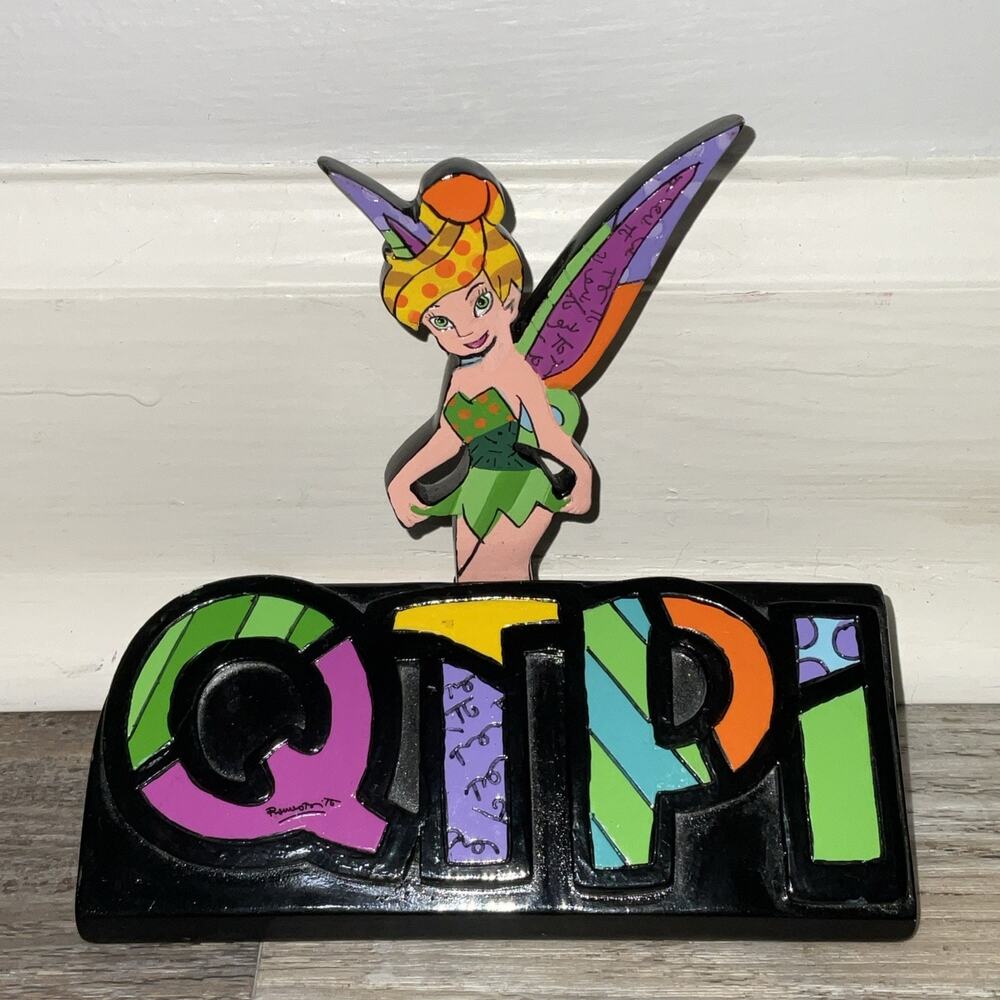 Enesco Disney Britto "Tinker Bell QTPI Plaque Cutie Pie" #4044113